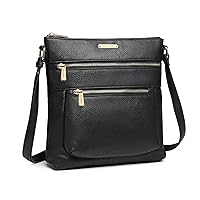 Micoinee Crossbody Bags for Women Trendy Multi Pocket Zipper Shoulder Handbags for Ladies Purse with Large Capacity Brown
