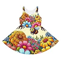 Toddlers Very Cute Dress Cartoon Bumblebees