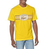 Lacoste Men's Short Sleeve Crew Neck Monograph Graphic T-Shirt