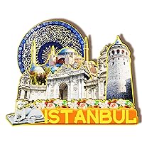 Istanbul Turkey Wooden Magnet 3D Fridge Magnets Travel Collectible Souvenirs Decorations Handmade Crafts-2