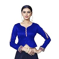Women's Party Wear Readymade Bollywood Designer Indian Style Padded Blouse for Saree Crop Top Choli