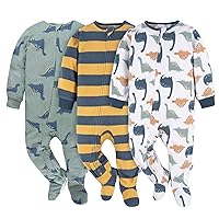 Gerber Baby Boys' Flame Resistant Fleece Footed Pajamas 3-Pack