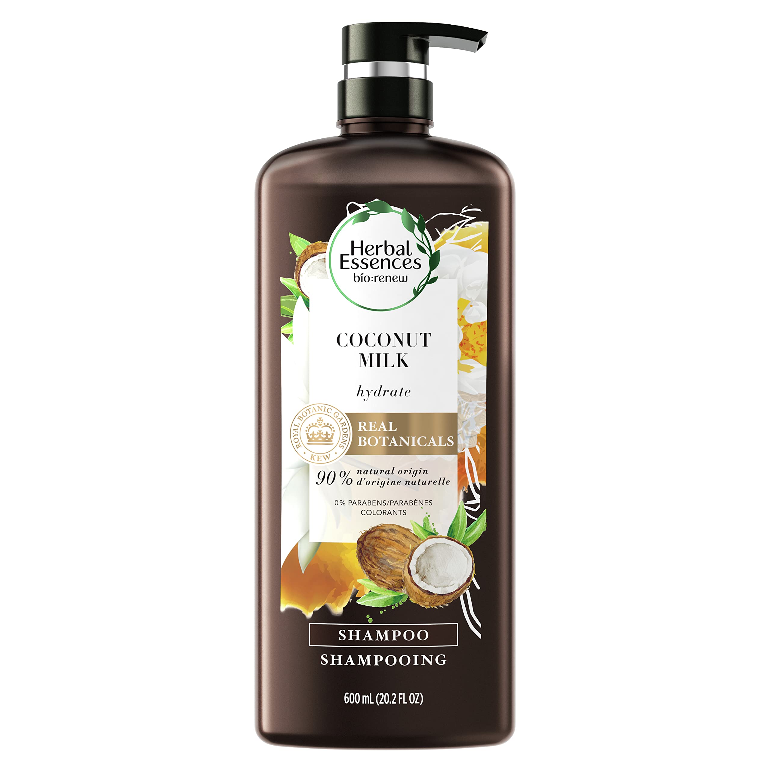 Herbal Essences Shampoo with Coconut Milk, Hydrating, Bio:Renew, 20.2 Fl Oz