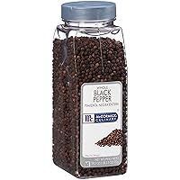 McCormick Culinary Whole Black Pepper, 19.5 oz - One 19.5 Ounce Container of Whole Black Peppercorns for Pepper Grinder, Great in Soups, Rubs, Salads and More