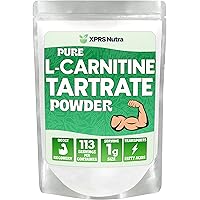 XPRS Nutra L Carnitine L Tartrate Powder - Premium Pure L Carnitine Tartrate - L-Carnitine Powder - Vegan Friendly Bulk L Carnitine Powder - Amino Acid L Carnitine Supplement (4 Ounce)