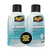 Meguiar's Whole Car Air Refresher, Odor Eliminator Spray Eliminates Strong Vehicle Odors, New Car Scent - 2 Oz Spray Bottle (Pack of 2)