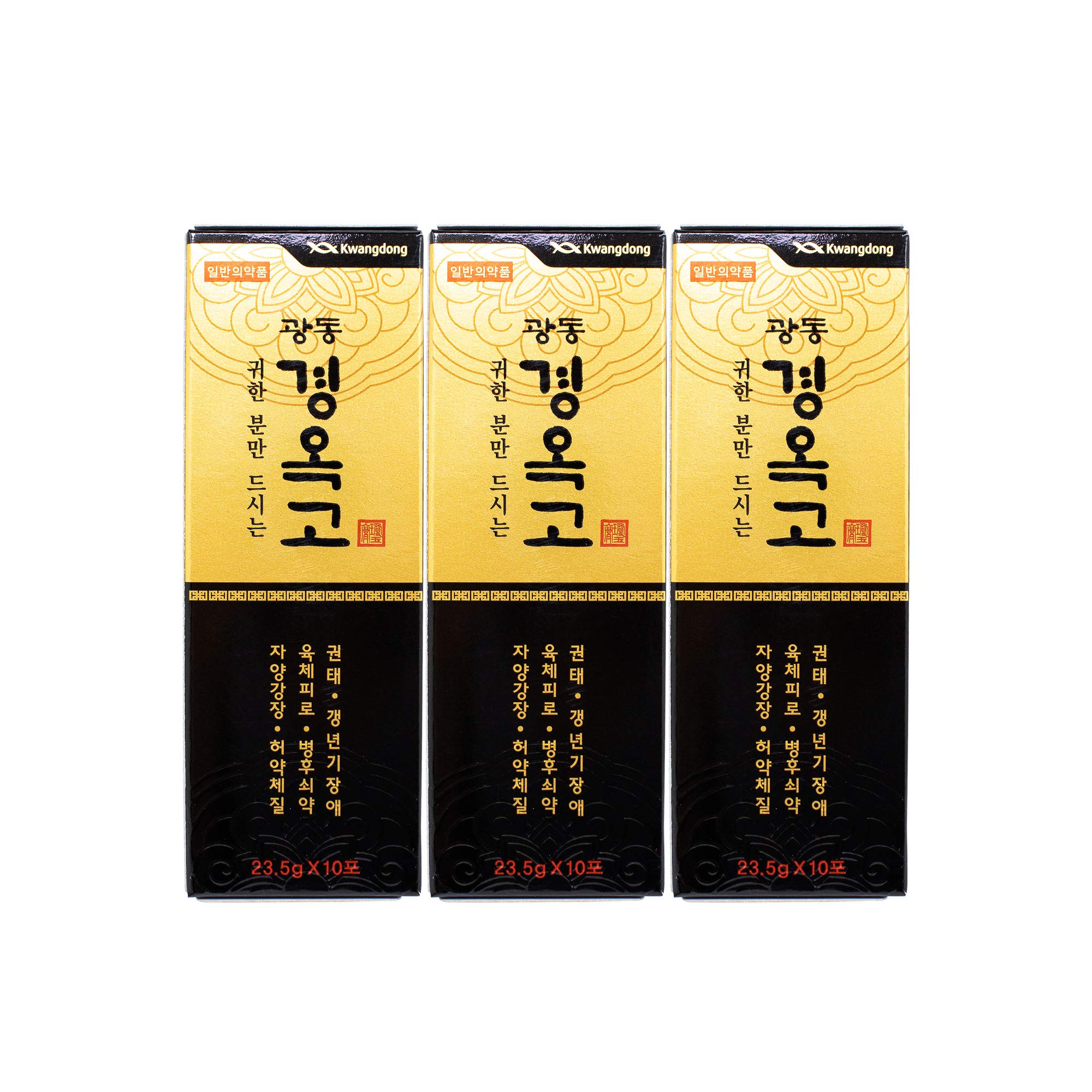 Kwang-Dong Kyung-Ok-Go Korean Nutritious Ginseng Tonic Individual Stick Pouches Gift Set (23.5g x 30 Stick Pouches) [광동제약 경옥고]