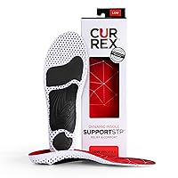 CURREX SupportSTP – Arch Support Insole w/Superior Cushioning & Airflow, Heavy Duty Shell for Less Fatigue – Comfort, Athletic, Casual and Work Shoe Inserts, Men & Women – Low Arch, 2XL