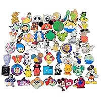 Pins 30 Assorted Pin Lot Enamel Pin Set No Doubles - Tradable Individually Bagged - for Pin Book - Trading Bag - No Stitch Rubber Mickey