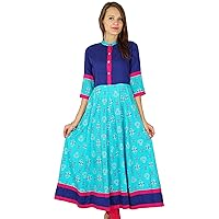 Indian Kurta Women Bollywood Designer Ethnic Kurti Cotton Tunic Dress
