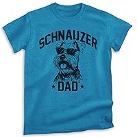 Schnauzer Dad, Unisex Men's Shirt, Mini Schnauzer, Schnauzer Owner, Funny Dog Dad Gift