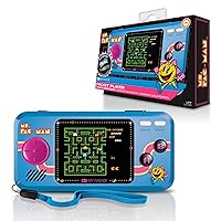 My Arcade Pocket Player Handheld Game Console: 3 Built In Games, Ms. Pac-Man, Sky Kid, Mappy, Collectible, Full Color Display, Speaker, Volume Controls, Headphone Jack, Battery or Micro USB Powered