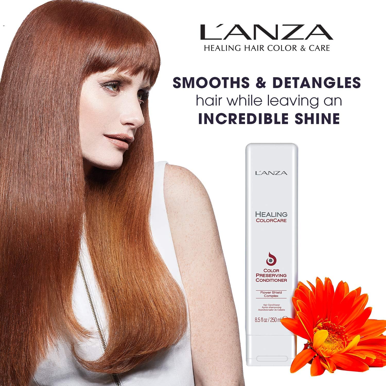 L'ANZA Healing ColorCare Holiday Gift Set Trio, Color-Preserving Shampoo, Conditioner & Trauma Treatment Deep Conditioning Hair Oil in Gift Box, Hair Care for Dry, Damaged Hair (10.1/8.5/5.1 Fl Oz)