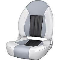 Tempress ProBax Orthopedic Folding High Back Boat Seat (White/Gray/Carbon)
