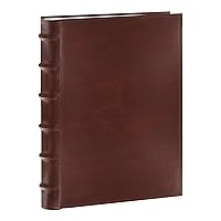Pioneer Photo Albums Sewn Bonded Leather Bookbound 300 Pkt 4x6 Bi-Directional Photo Album, Brown, ( Pack of 1)
