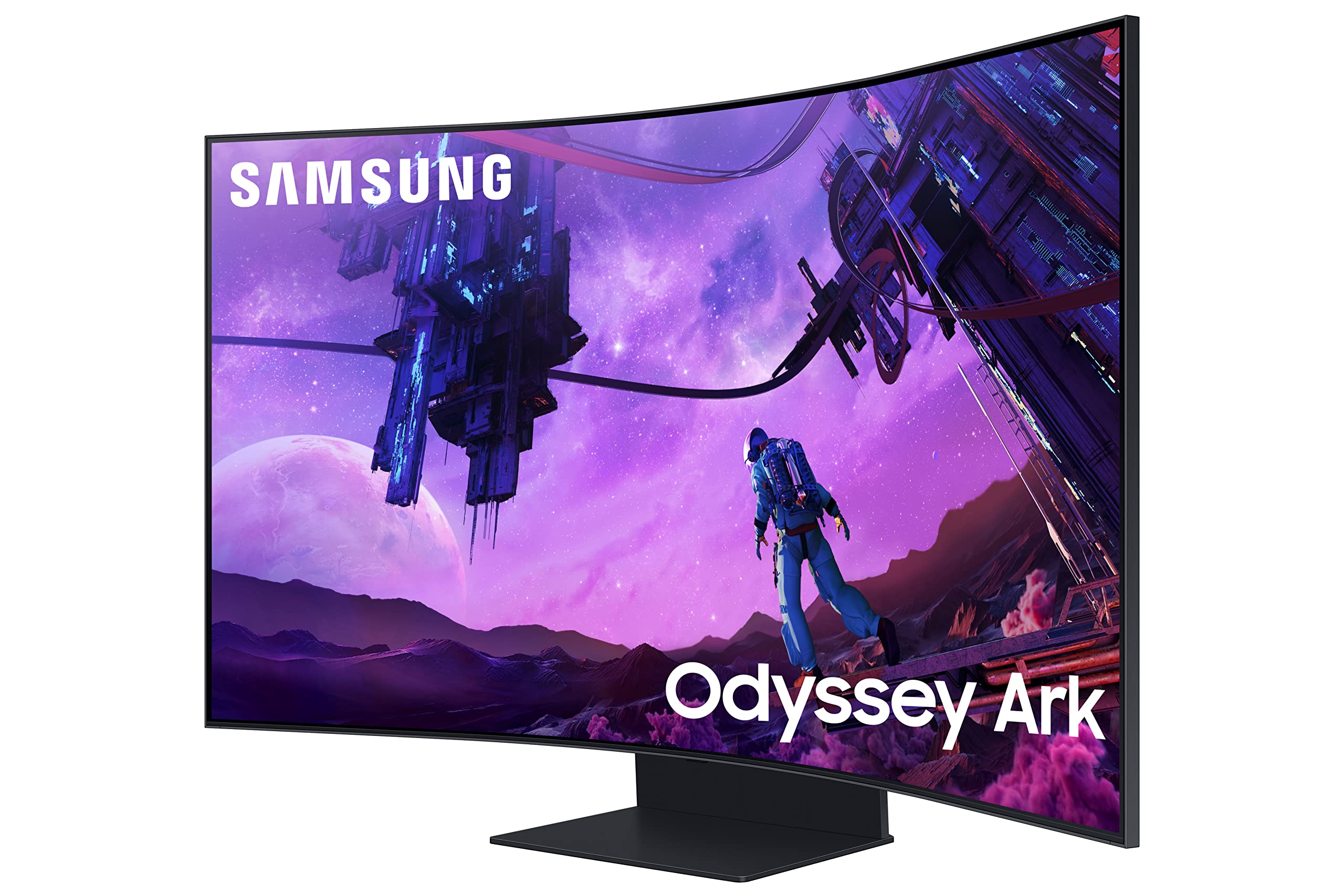 Buy Samsung Odyssey Ark 55 Inch Curved Gaming Screen 4k Uhd 165hz 1ms Gtg Quantum Mini Led 