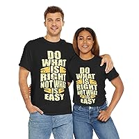 Do What is Right T-Shirt, Cotton, Unisex, Motivational Print
