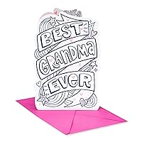 American Greetings Mothers Day Card for Grandma (Have Fun Coloring)