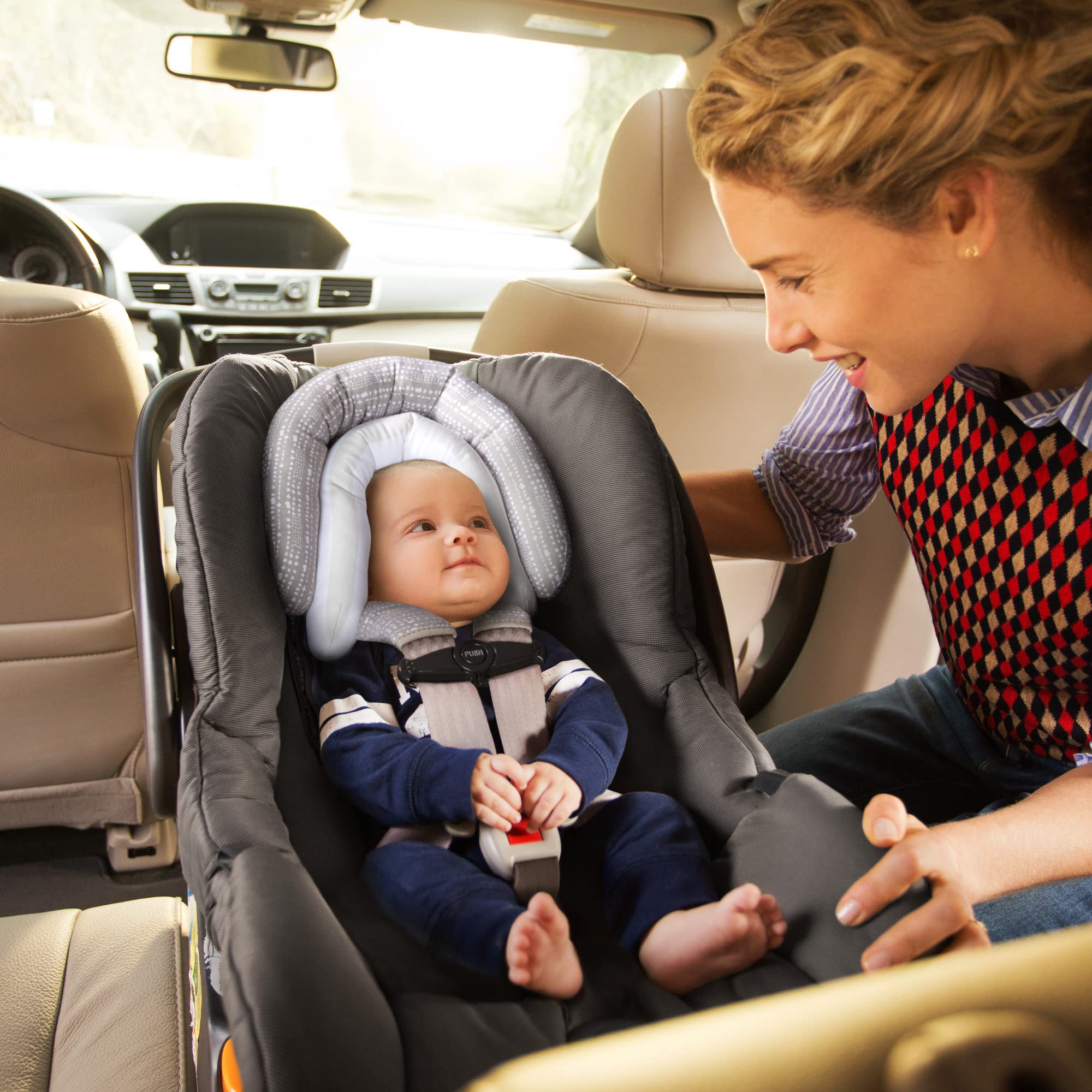 Munchkin® Brica® XtraGuard™ Head Support & Strap Cover for Baby Car Seats with Silver-Ion Technology