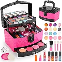 Kids Makeup Sets for Girls 5-8, Makeup for Kids, Washable Non-Toxic Kids Makeup Sets for Girls, Play Makeup Birthday Toys Gift for 3 4 5 6 7 8 9 10 11 12 Years Old Kid