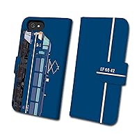 Divi EF66 tc-t-066-7 No. 42 Unit No. 66 iPhone SE (2nd Generation) iPhone 8/iPhone 7/iPhone 6s/iPhone 6 [Notebook Type] Licensed by JR West Japan Commercialization, Blue