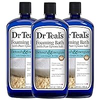 Dr Teal's Foaming Bath 3-Pack (102 Fl Oz Total) Ginger & Clay