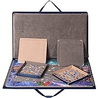 Tidyboss 8 Puzzle Sorting Trays with Lid 8 x 8 - Portable Jigsaw Puzzle  Accessories White Background Makes Pieces Stand Out to Better Sort  Patterns