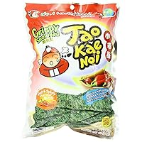 Tao Kae Noi Seaweed Snacks, Crispy Seaweed, Hot and Spicy Flavor (Pack of 6)