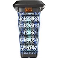 BLACK+DECKER Bug Zapper & Fly Trap-Mosquito Repellent- Gnat Killer Outdoor & Indoor Electric UV Bug Catcher for Insects- 2 Acre Coverage for Home, Deck, Garden, Patio Commercial Strength