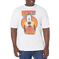 Disney Big & Tall Movie Goofy Dad Men's Tops Short Sleeve Tee Shirt