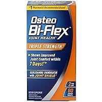 Osteo Bi-Flex Triple Strength(5), Glucosamine Chondroitin with Vitamin C Joint Health Supplement, Coated Tablets, 80 Count (Pack of 1)