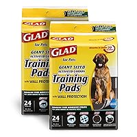 for Pets Activated Carbon Puppy Training Pads, Giant Size, 24 Count - 2 Pack | Charcoal Puppy Pads for Dogs, Large Dog Pee Pads | Super Absorbent and Leak Proof
