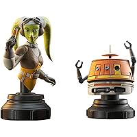 Diamond Select Toys Star Wars: Rebels: Hera & Chopper Mini-Bust Set, Multicolor, (JAN221987)
