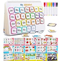 Busy Book for Kids, Montessori Preschool Learning Activities Binder and Early Learning Toys Book, Preschool Workbook Activity Binder, Autism Learning Materials and Tracing Coloring Book
