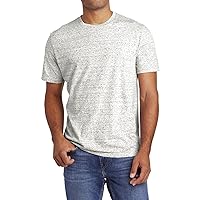 Men's Short Sleeves Cosmic T-Shirt Cotton Performance Shoulder to Shoulder Taping Crew Neck Tee Shirt for Men