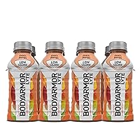 BODYARMOR LYTE Sports Drink Low-Calorie Sports Beverage, Peach Mango, Coconut Water Hydration, Natural Flavors With Vitamins, Potassium-Packed Electrolytes, Perfect For Athletes, 12 Fl Oz (Pack of 8)