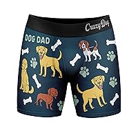 Mens Animal Boxers Funny Cat Dog Fish and More Novelty Underwear with Animals Funny Animal Underwear