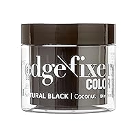 KISS COLORS & CARE Color Edge Fixer 3.38 oz (100mL)- Natural Black, Hides Grays & Fills In Hairline, Moisturizing, Adds Shine, No Flakes, 24 Hour Maximum Hold, Sleek Results, Keep Edges In Check