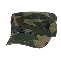 Distressed Washed Vintage Army Cap Military Style Hat
