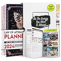 Manifestation Planner - 2024 Planner Deluxe Weekly & Monthly Life Planner to Achieve Your Goals, A 12 Month Journey to Increase Productivity, Organizer & Gratitude Journal & Stickers - B5 (10.1