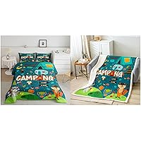 Erosebridal Camper Accessories - Happy Camping Comforter Set and Blanket