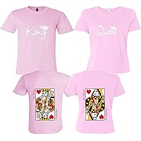 King and Queen Shirts - Couples Matching Shirts - King Queen Couple T-Shirts