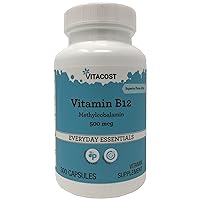 Vitacost Vitamin B-12 Methylcobalamin - 500 mcg - 300 Capsules