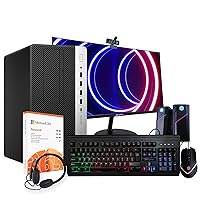 HP ProDesk 600G4 Tower Desktop Computer | Intel i7-8700 (3.4) | 16GB DDR4 RAM | 1TB SSD Solid State | Windows 11 Professional | New 24in LCD Monitor| Office 365 | Remote Desktop PC (Renewed)