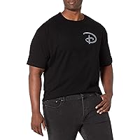 Disney Big & Tall Logo D Pocket Men's Tops Short Sleeve Tee Shirt