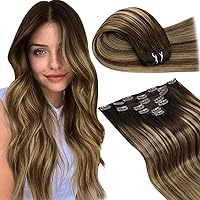 Ponytail Extension Human Hair Wrap Around Ponytail Bundle Clip in Hair Extensions 20Inch #4/27/4