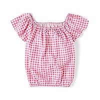 The Children's Place Girls' Short Puff Sleeve Fashion Top