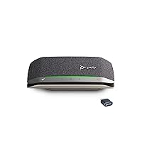 Poly Sync 20+ Personal Portable Bluetooth Speakerphone (Plantronics) - Noise/Echo Reduction - USB-C Bluetooth Adapter - Works w/Teams, Zoom, PC, Mac, Mobile – Amazon Exclusive