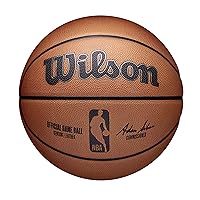 WILSON NBA Official Game Basketball - Brown, Size 7-29.5