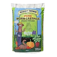 100% Pure Organic Worm Castings Fertilizer, 15-Pounds - Improves Soil Fertility and Aeration for Houseplants, Vegetables, Gardens, and More – OMRI-Listed and Mineral-Dense